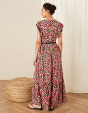 Fable Floral Jersey Maxi Dress, Pink (PINK), large