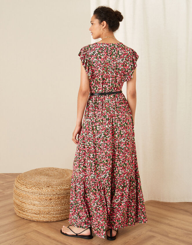 Fable Floral Jersey Maxi Dress, Pink (PINK), large