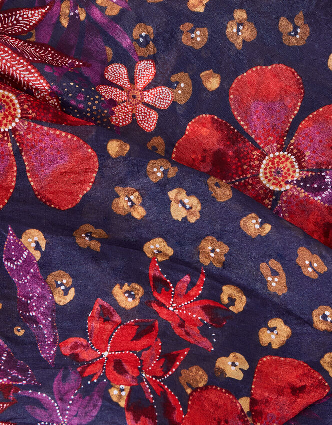 Floral Silk Scarf | Accessories | Monsoon UK.