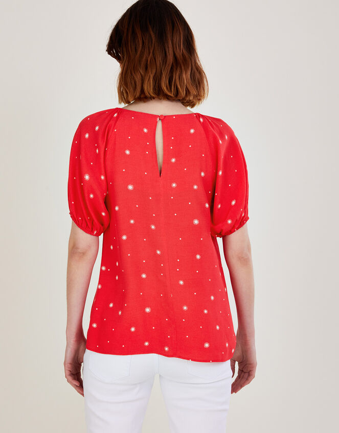 Sami Spot Cut-Out Top, Red (RED), large