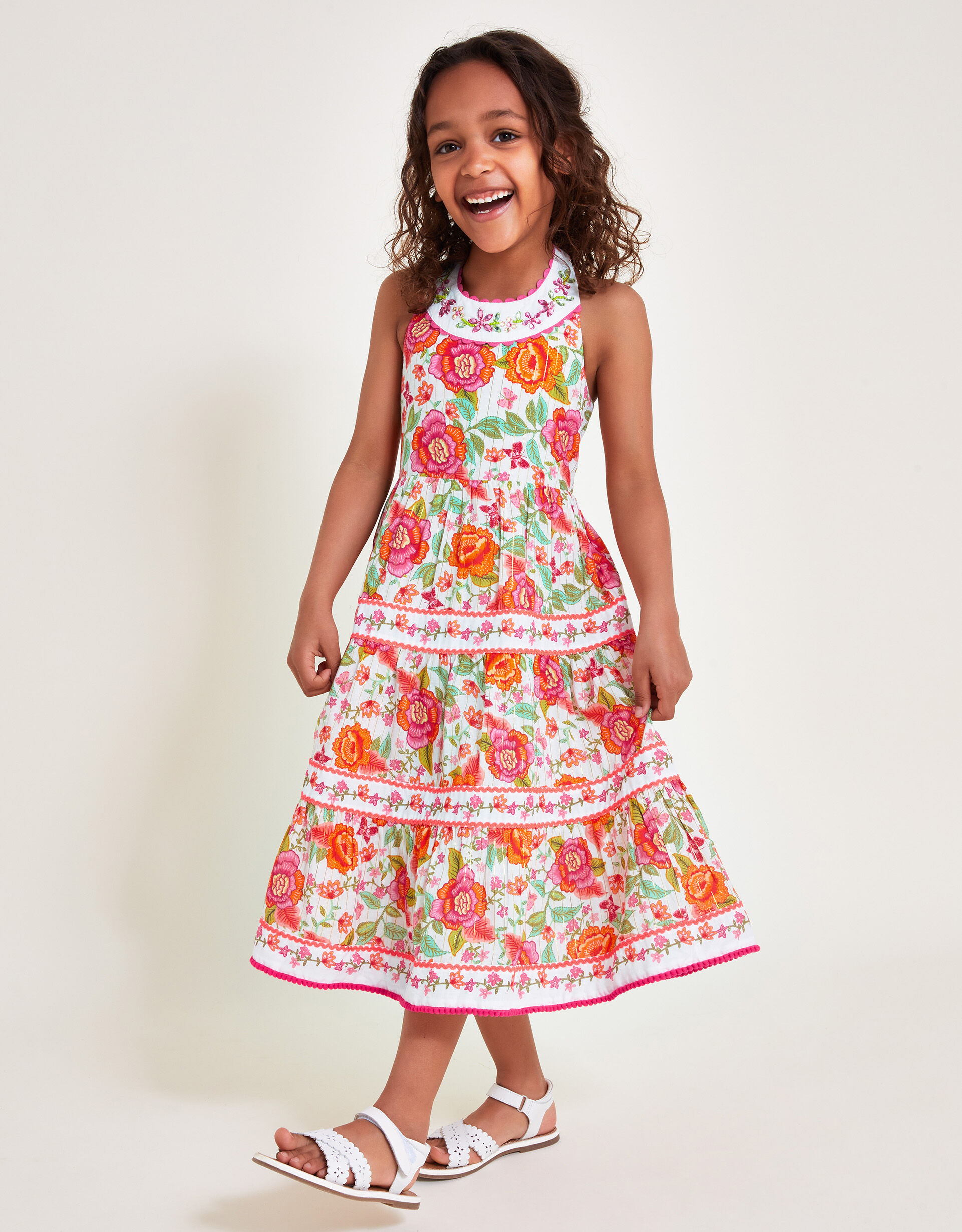 Heritage Floral Dress Multi Girls Dresses Monsoon UK