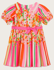 Stripe Floral Bloom Dress , Multi (MULTI), large