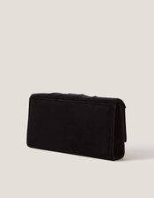 Mia Pleat Velvet Clutch Bag, , large