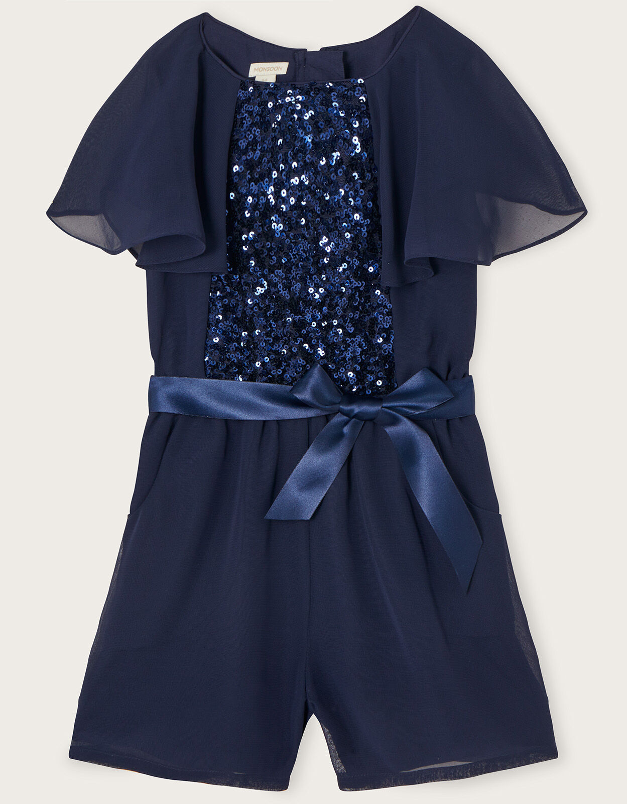Bonita Sequin Playsuit Blue