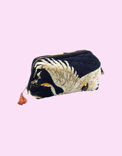 One Hundred Stars Stork Print Pouch, Black (BLACK), large
