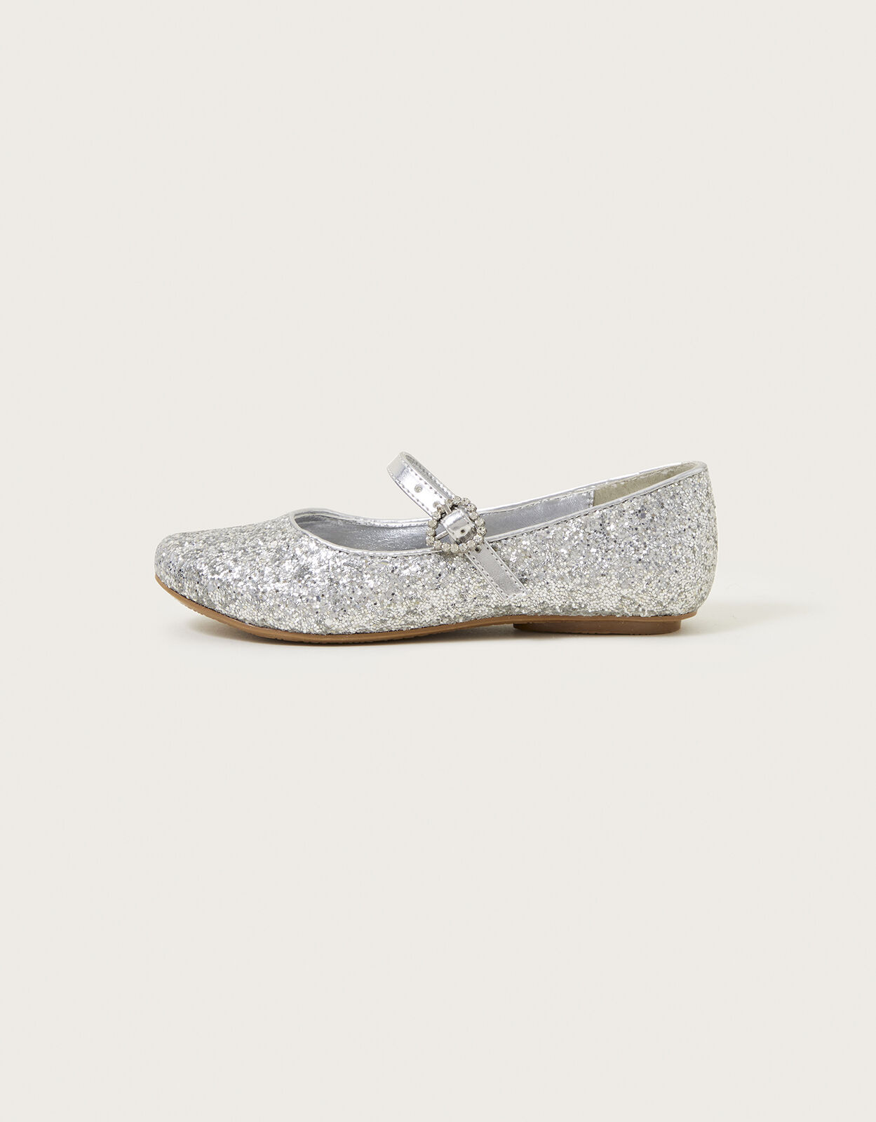 Silver bling flats clearance