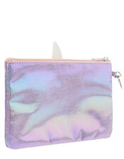 Lila Shimmer Unicorn Pouch Bag, , large