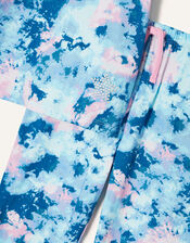 Melanie Tie Dye Star Pyjama Set, Blue (BLUE), large