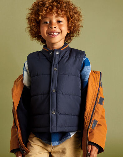 2-in-1 Parka Gilet Coat, Brown (BROWN), large