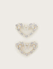 2-Pack Butterfly Heart Hair Clips, , large