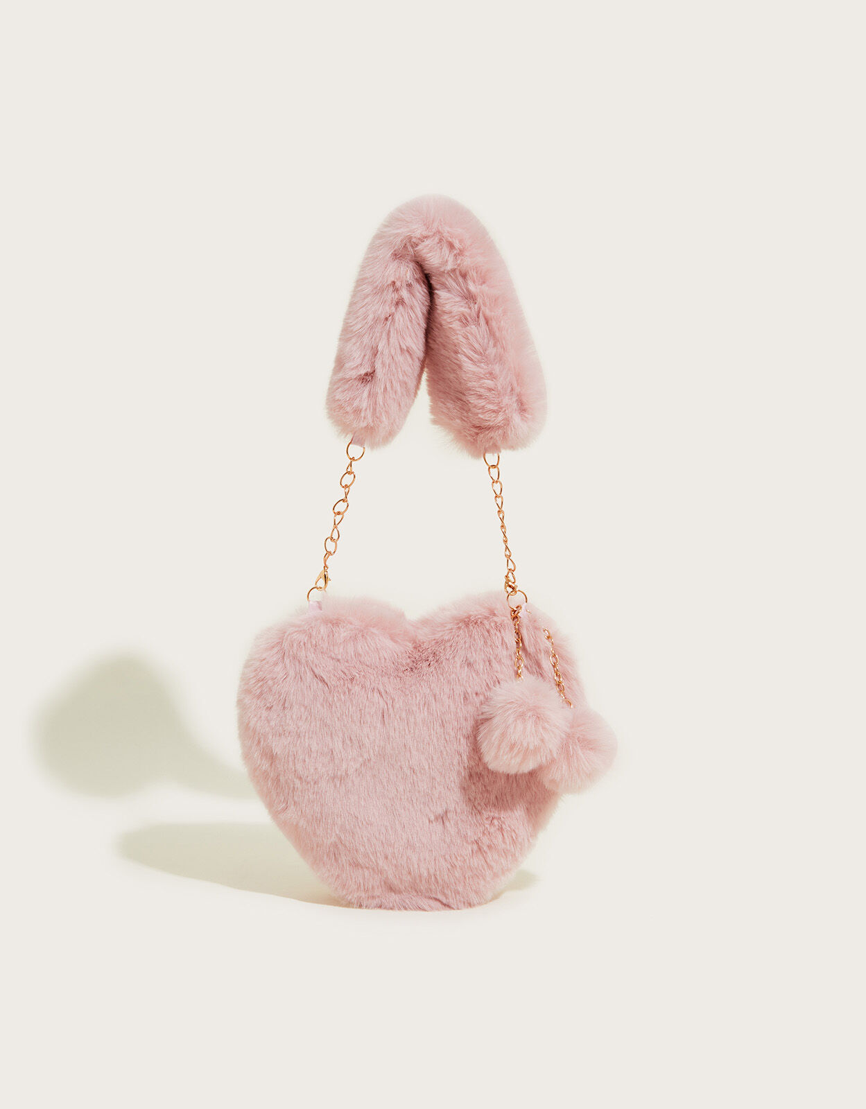Fluffy best sale heart bag