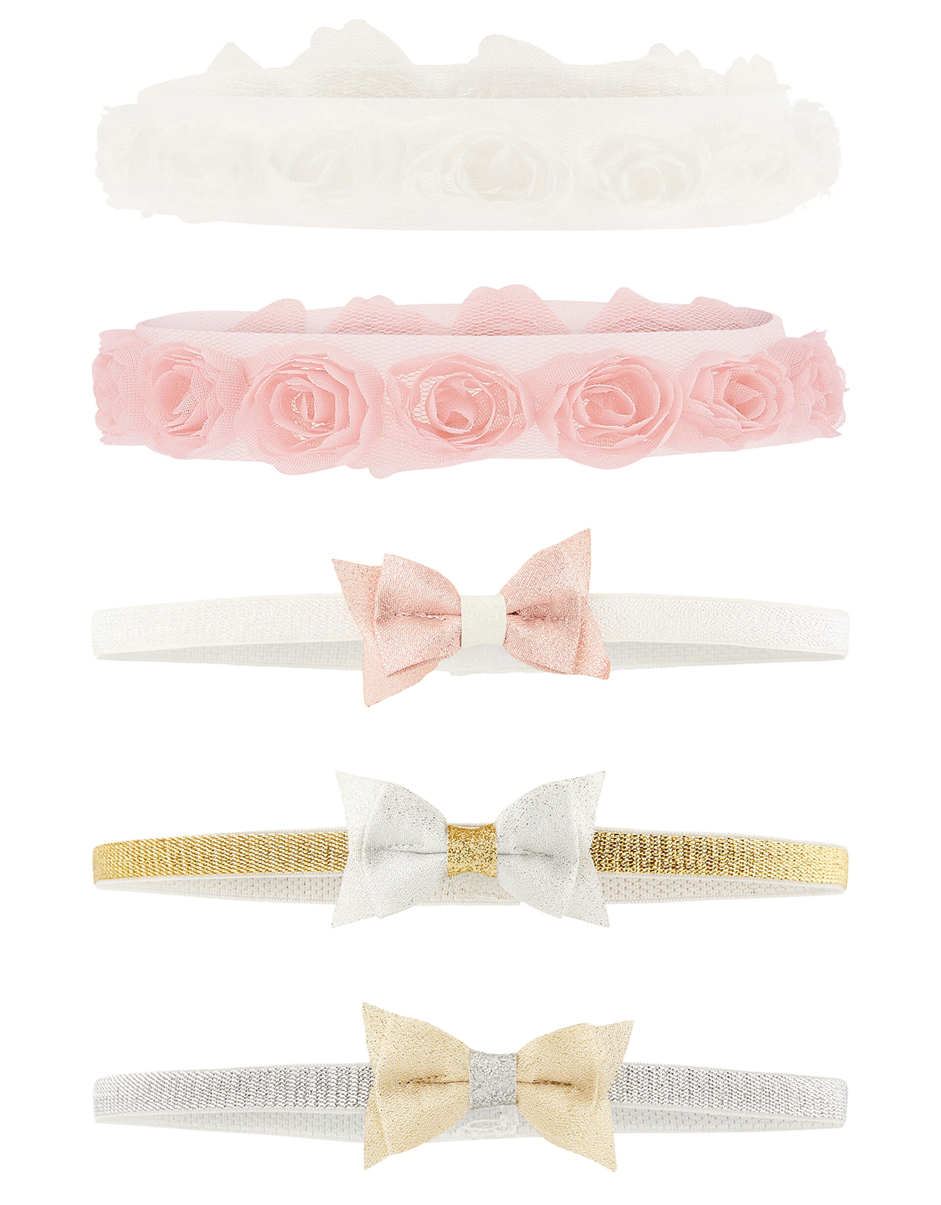 Baby Bow and Rosette Bando Multipack, , large