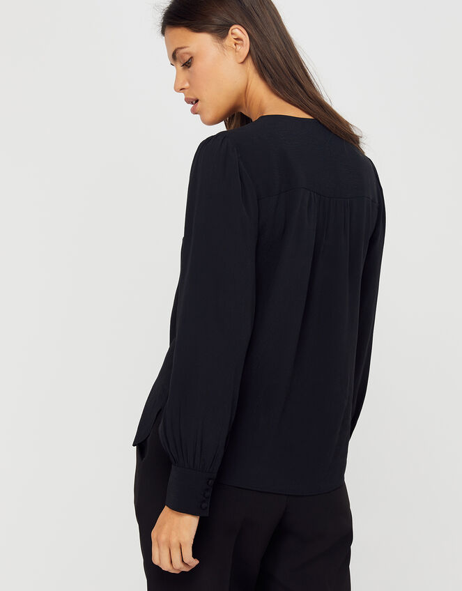 Tiffany Blouse, Black (BLACK), large