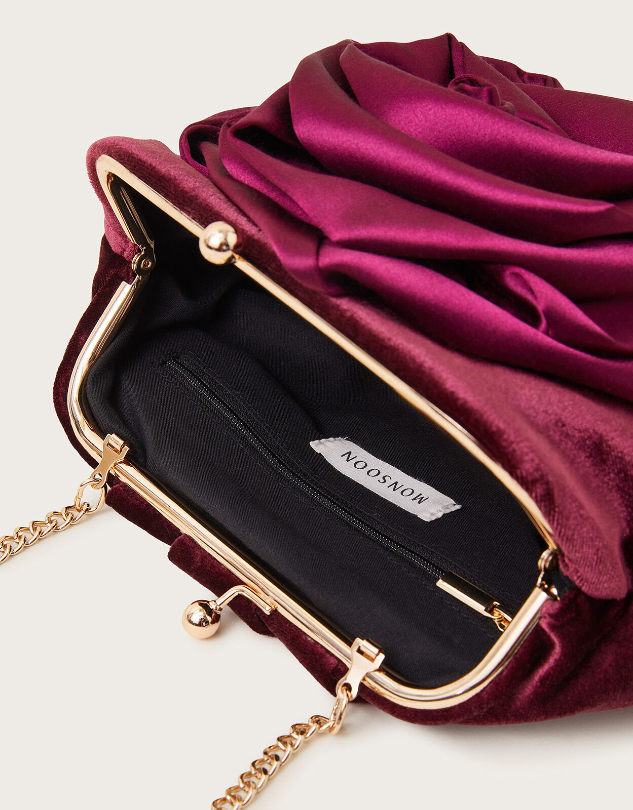 Velvet Corsage Pouch Bag