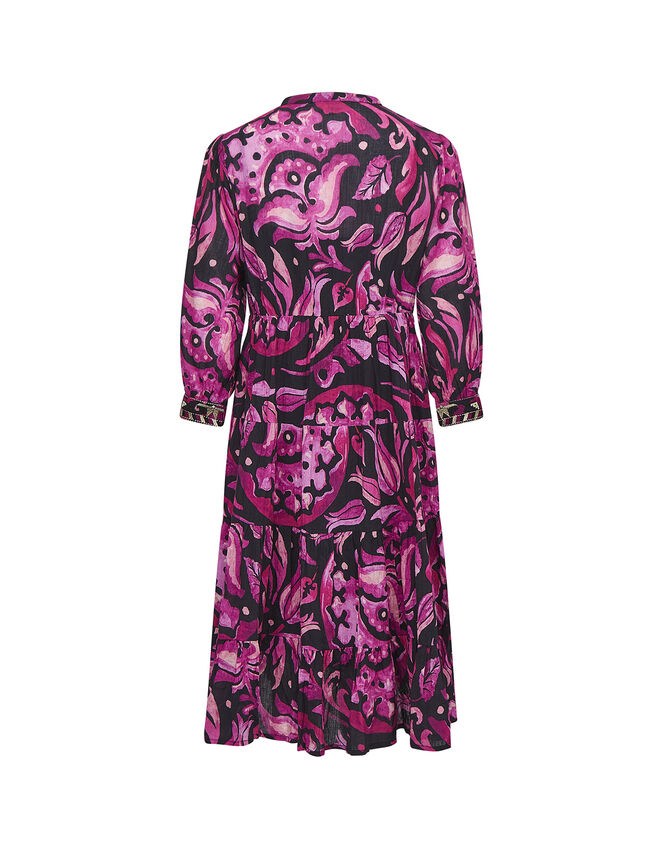 East Perla Cotton Embroidered Dress, Purple (PURPLE), large