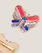 2-Pack Sequin Butterfly Hair Clips, , large