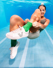 Victoria Berlin Lace Trainers, Green (JADE), large
