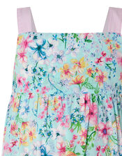 Baby Amberley Floral Romper, Blue (TURQUOISE), large