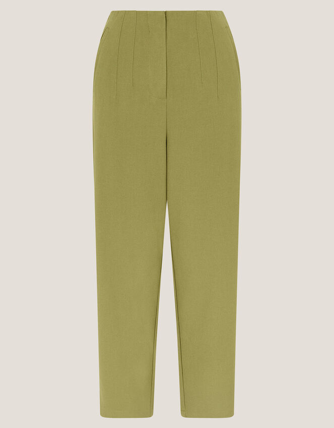 Adeline High-Waisted Suit Trousers, Green (GREEN), large