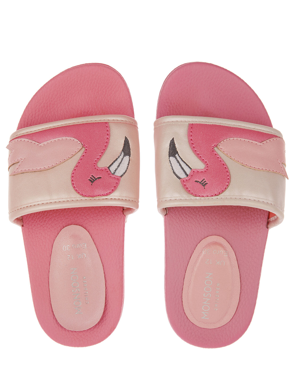 girls flamingo flip flops