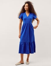 Tanitha Lace Jersey Midi Dress, Blue (COBALT), large