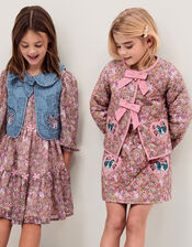 Monsoon x My Little Pony Floral Quilted Jacket, Multi (MULTI), large
