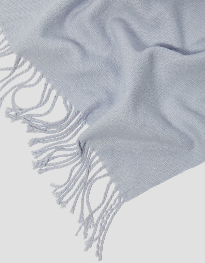 Celia Metallic Tassel Scarf, , large