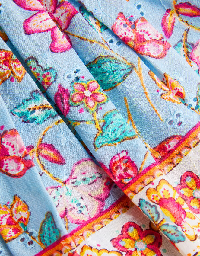 Adara Floral Print Skort Blue