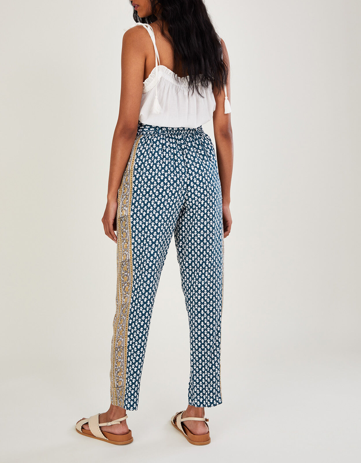 Gabriella Print Trousers in Sustainable 