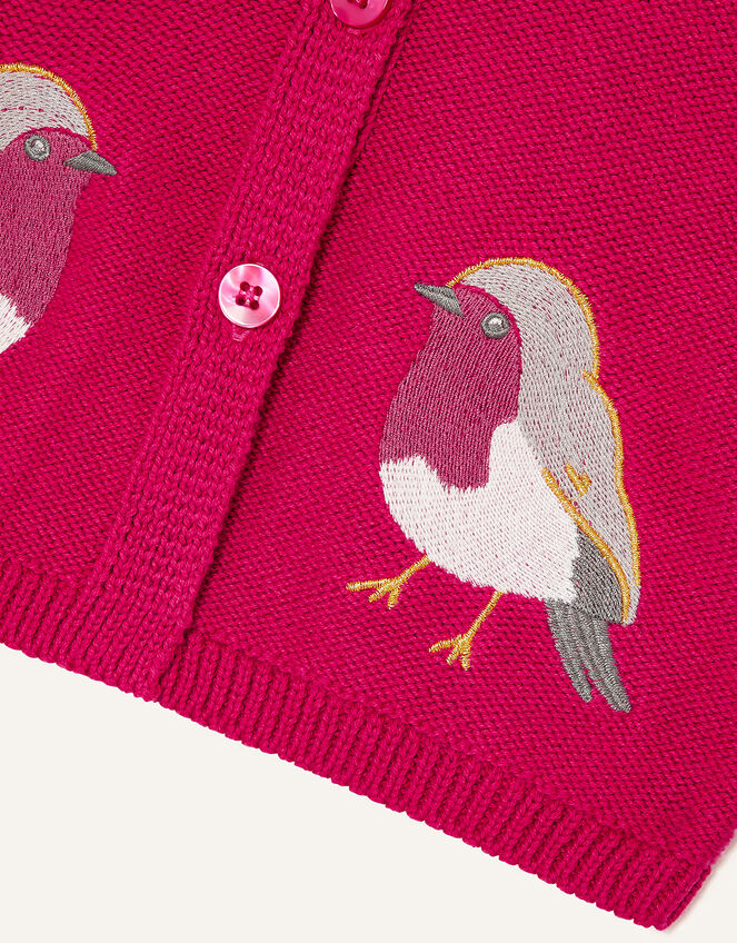 Newborn Robin Cardigan , Red (RED), large