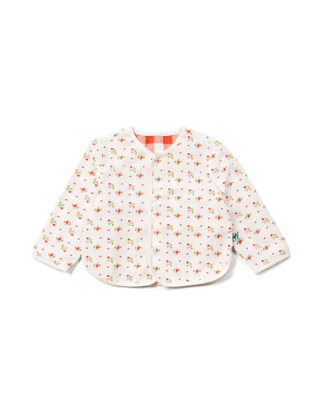 Little Green Radicals Spring Flowers Reversible Jacket , Red (RED), large