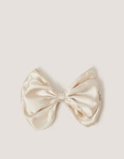 Satin Bow Hair Clip, , large
