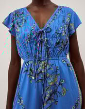 Amiee Floral Culotte Jumpsuit, Blue (BLUE), large