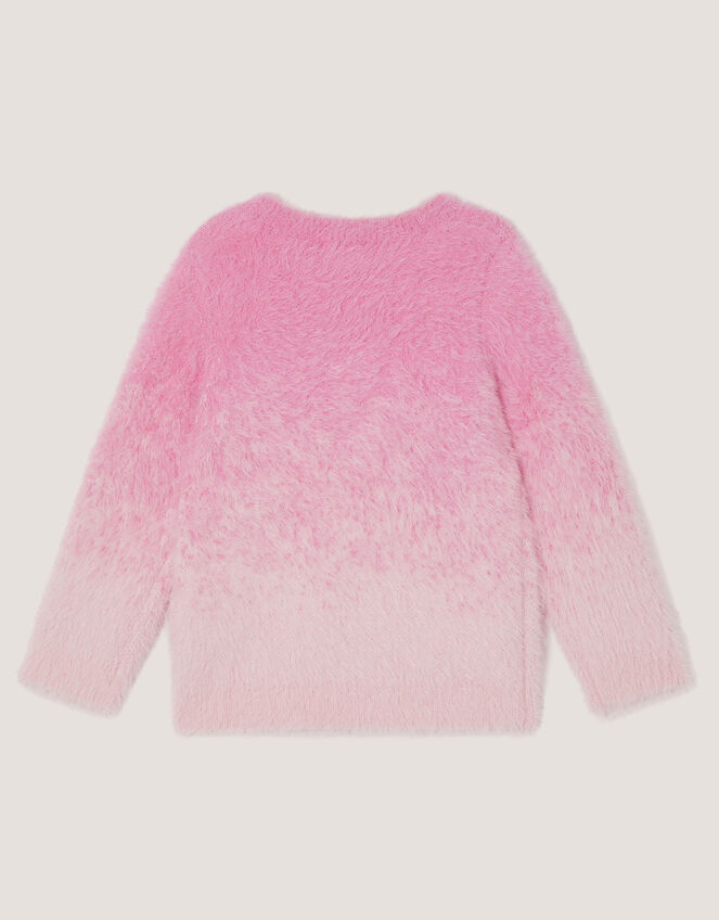 Embellished Christmas Tree Ombr&eacute; Jumper, Pink (PINK), large
