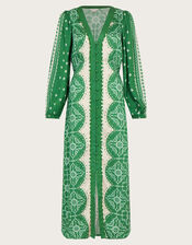 Tamsyn Print Tea Dress, Green (GREEN), large