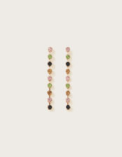 Multi Gem Drop Earrings, , large