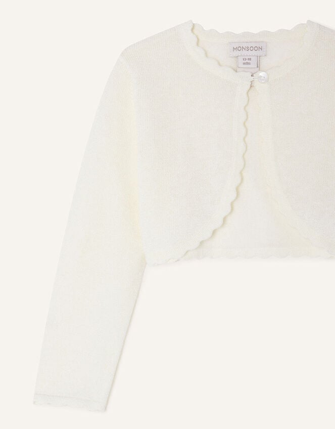 Baby Niamh Cardigan, Ivory (IVORY), large