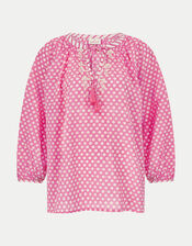 East Millie Floral Print Top, Pink (PINK), large