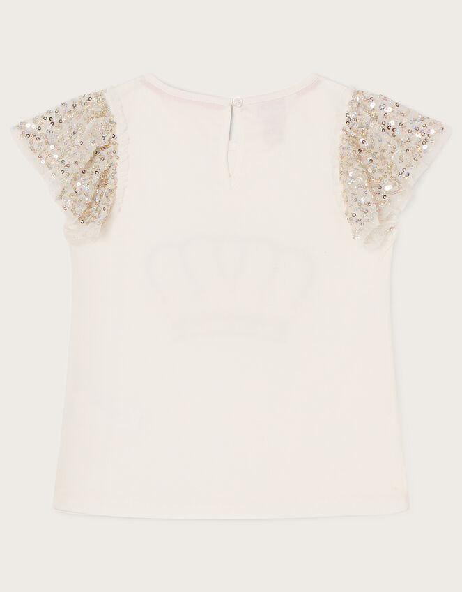 Crown Sequin Top , Ivory (IVORY), large