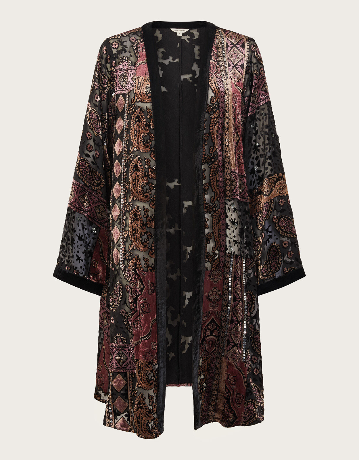 Velvet kimono cardigan new arrivals