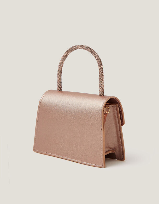 Floral Embellished Sparkle Bag, , large