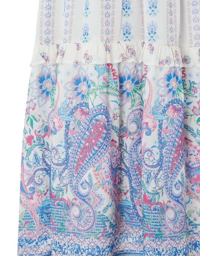 Adra Paisley Print Dress in LENZING™ ECOVERO™, Ivory (IVORY), large