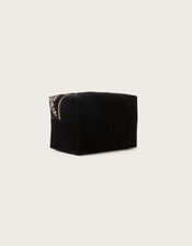Floral Embroidered Large Makeup Bag, , large