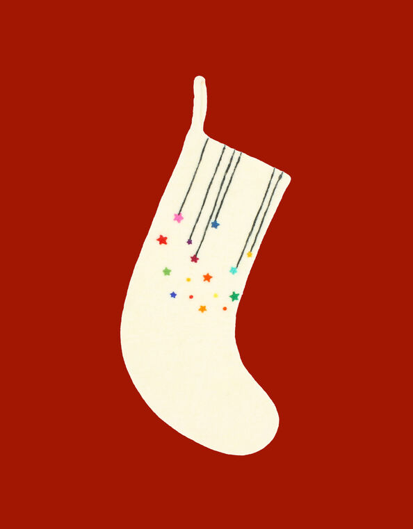 Fiona Walker Shooting Star Felt Stocking, , large