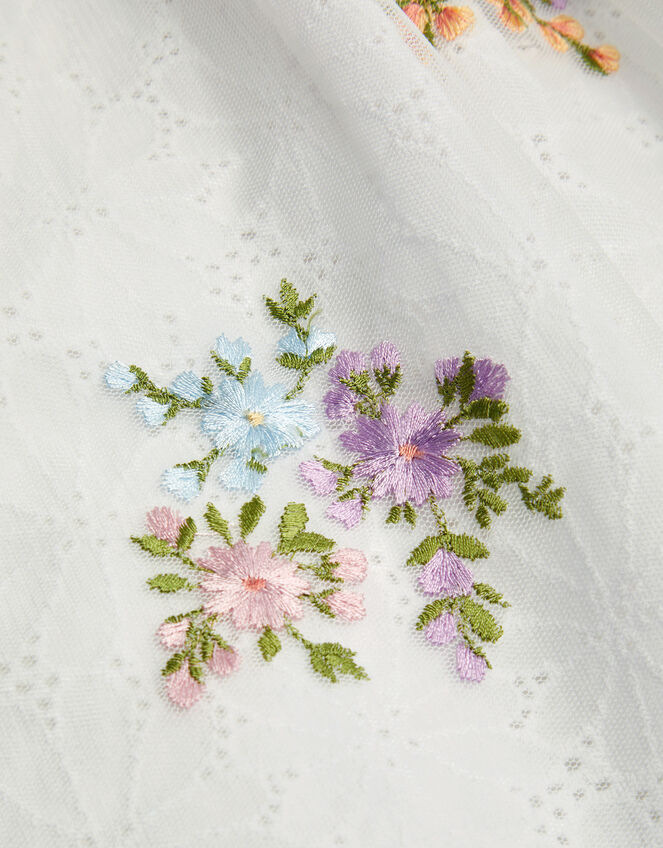 Baby Aria Floral Broderie Dress, Ivory (IVORY), large