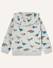 Dinosaur Print Hoody, Grey (GREY), large