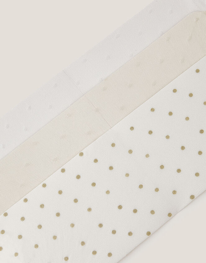 3-Pack Glitter Spot Tights, Multi (MULTI), large