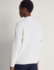 Billie Button Jumper, Ivory (IVORY), large