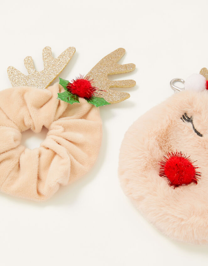 Reindeer Purse and Scrunchie, , large