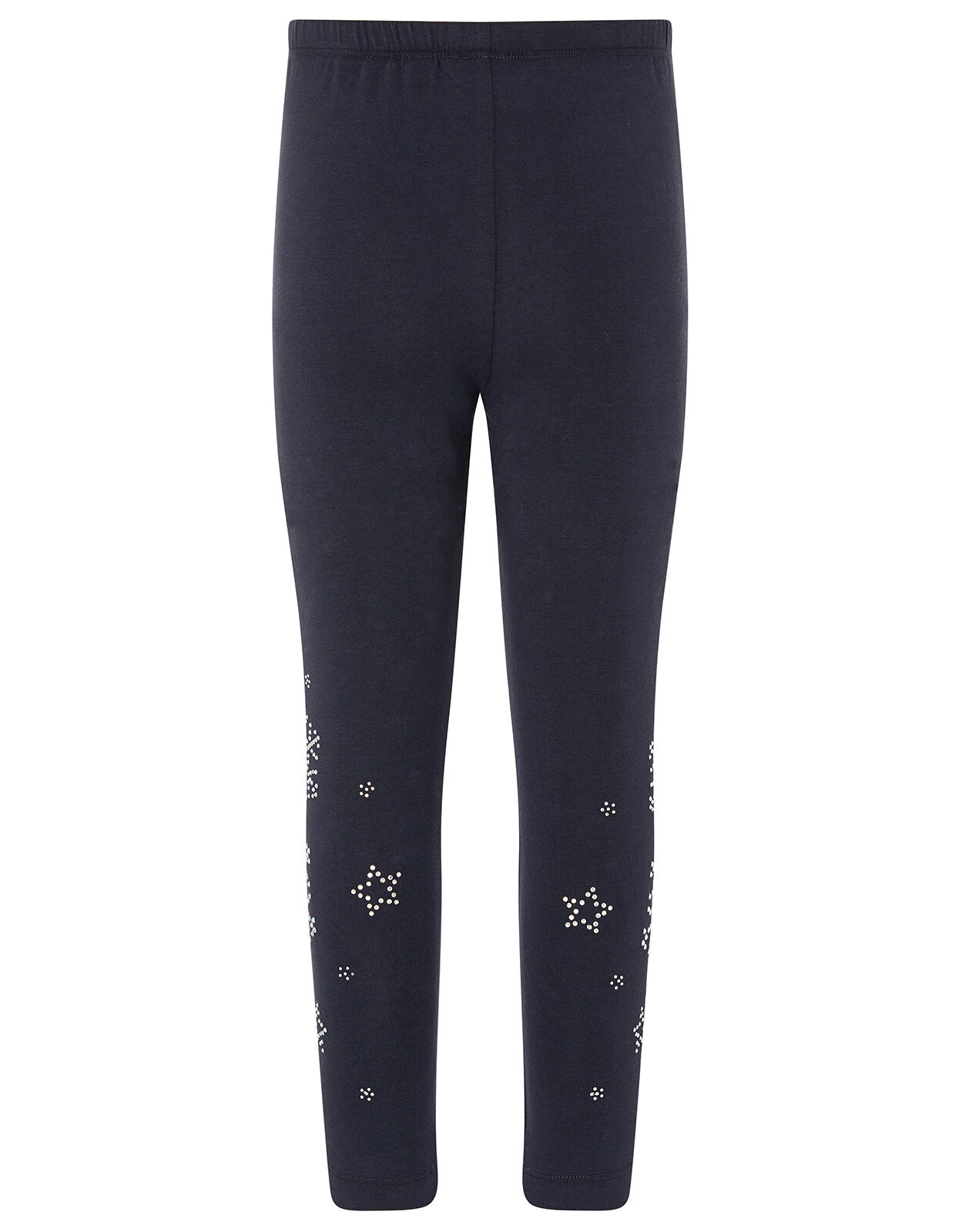 Embellished Snowflake Leggings Blue